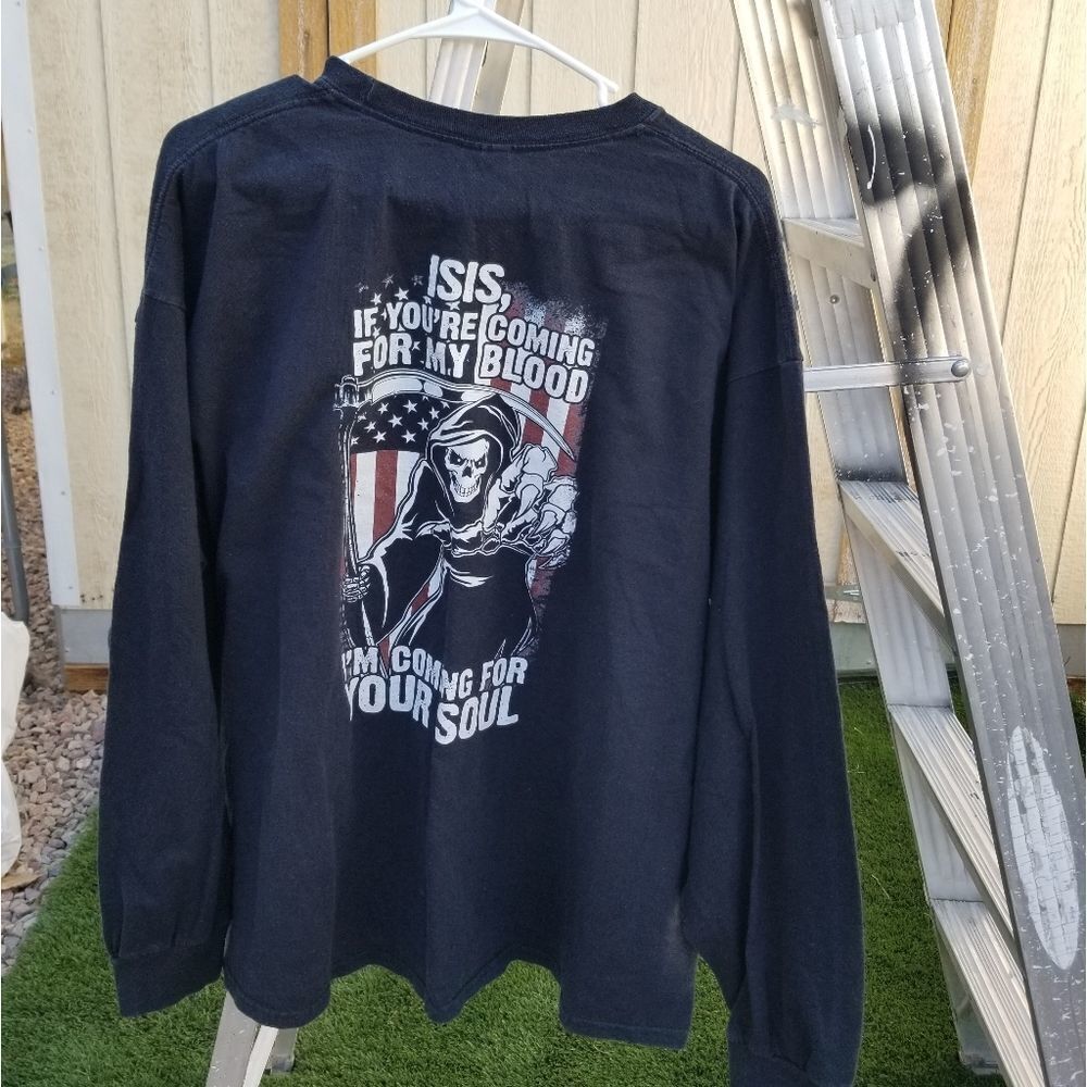 USMC MARINES AGAINST ISIS TSHIRT 2XL.  B5